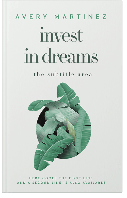 Front view of Premade Poetry Book Cover - Black Haze