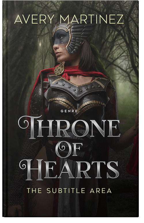 Front view of Premade Fantasy Book Cover - Rangoon Green