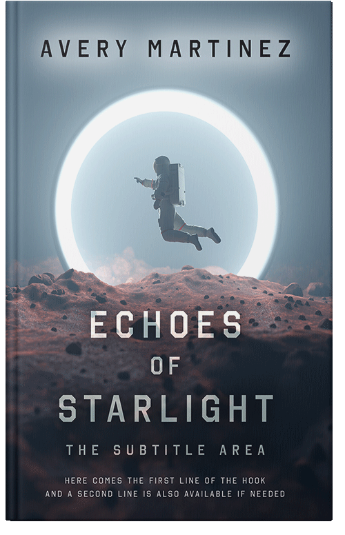 Front view of Bright Gray #30293 - Premade Science Fiction Book Cover