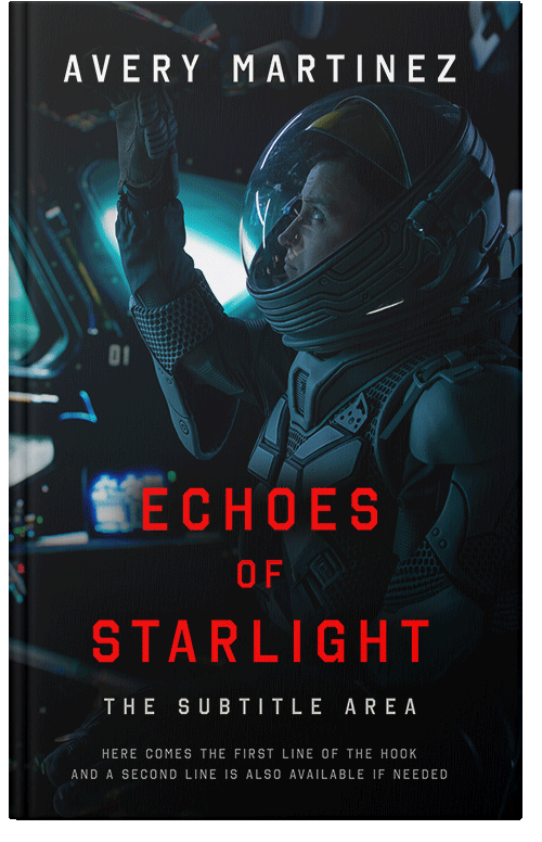 Front view of Ebony #30295 - Premade Science Fiction Book Cover