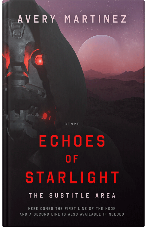 Front view of Contessa #30296 - Premade Science Fiction Book Cover