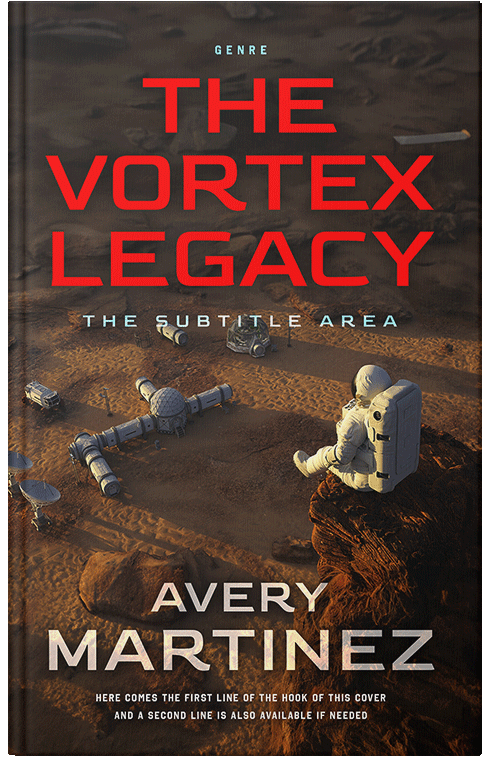 Front view of Premade Science Fiction Book Cover - Oil