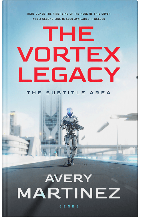 Front view of Premade Science Fiction Book Cover - Jagged Ice