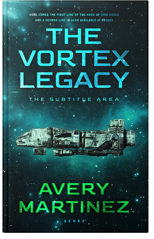 Front view of Black Pearl #30336 - Premade Science Fiction Book Cover