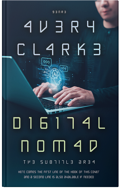 Front view of Black Pearl #30368 - Premade Science Fiction Book Cover