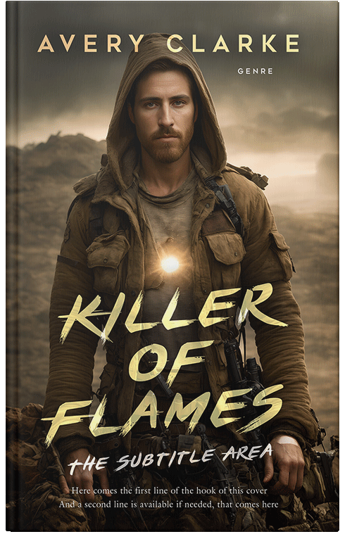 Front view of Oil #30390 - Premade Apocalyptica Book Cover