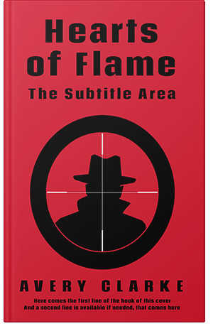 Pre Made Book Cover Alizarin Crimson