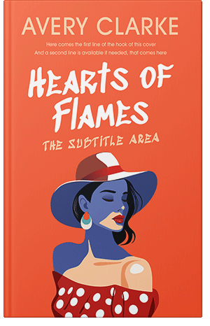 Pre Made Book Cover Flamingo