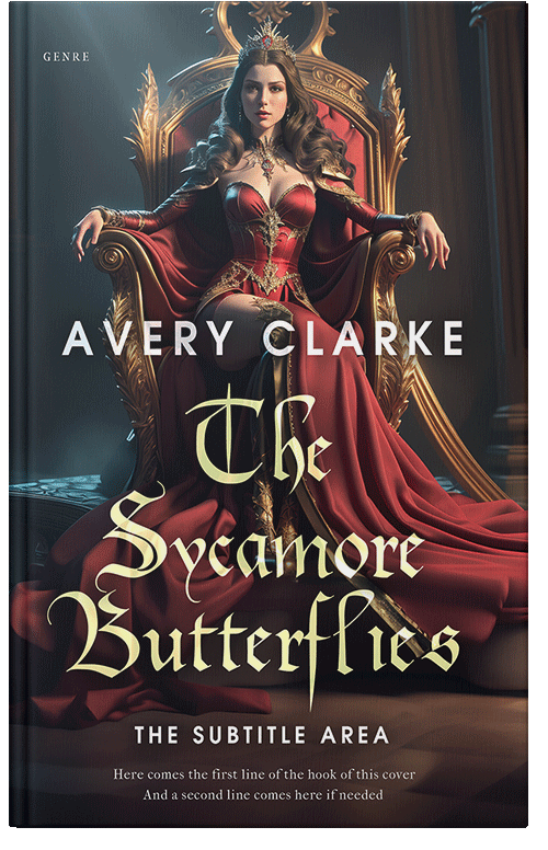 Front view of Thunder #30450 - Premade Fantasy Book Cover