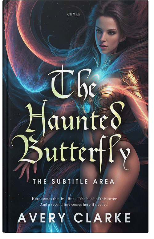 Front view of Shark #30453 - Premade Fantasy Book Cover