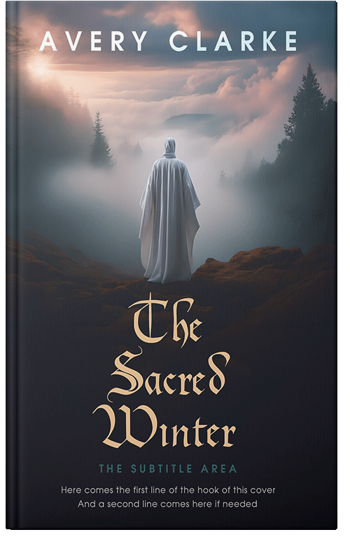 Front view of Premade Religion & Spirituality Book Cover - Bison Hide