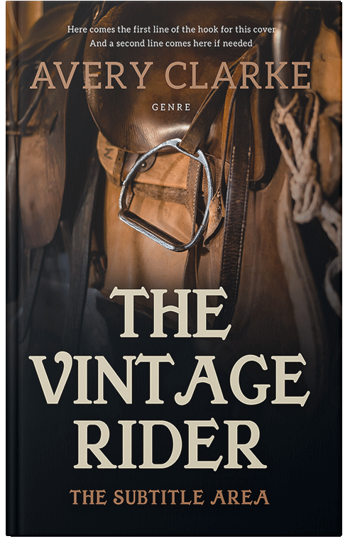 Front view of Premade Western Book Cover - Sorrell Brown