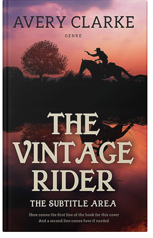 Pre Made Book Cover Night Rider