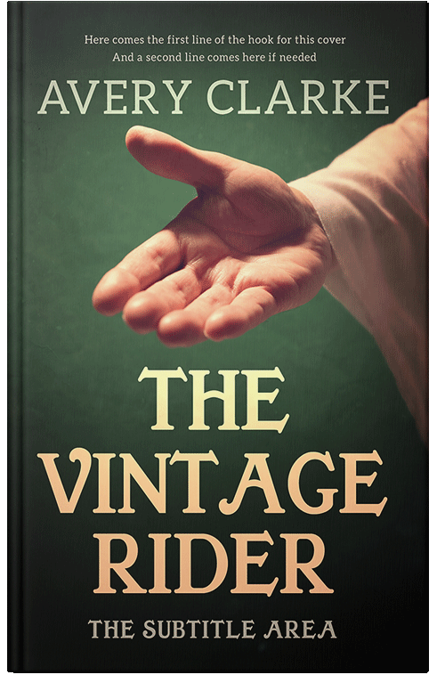 Front view of Premade Religion & Spirituality Book Cover - Heavy Metal