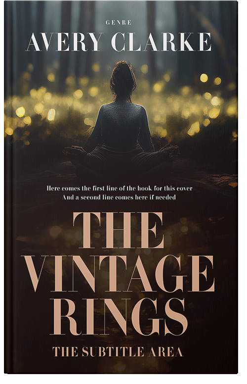 Front view of Premade Religion & Spirituality Book Cover - Oil