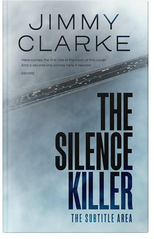Front view of Premade Mystery & Thriller & Suspense Book Cover - Gull Gray