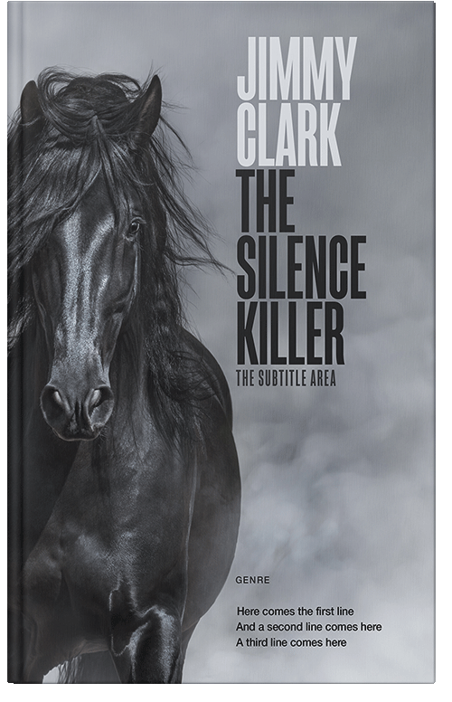 Front view of Shark #30544 - Premade Western Book Cover