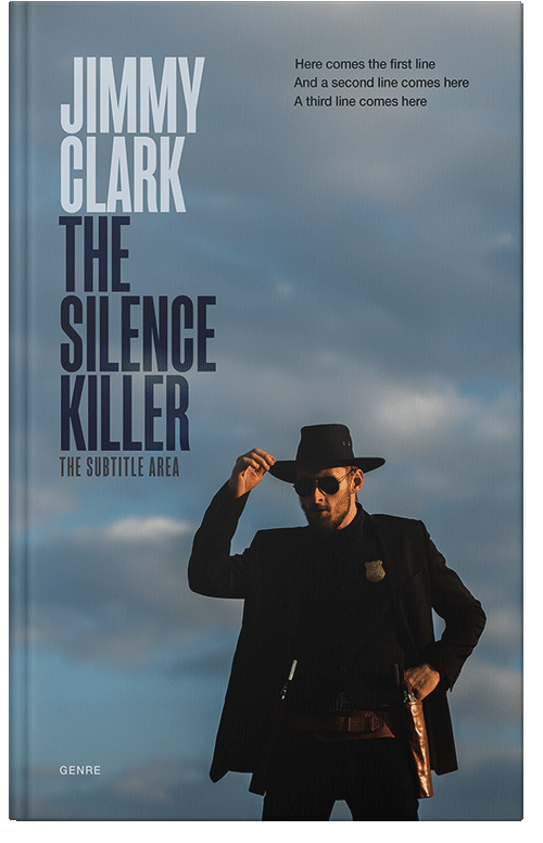 Front view of Slate Gray #30545 - Premade Action & Adventure Book Cover