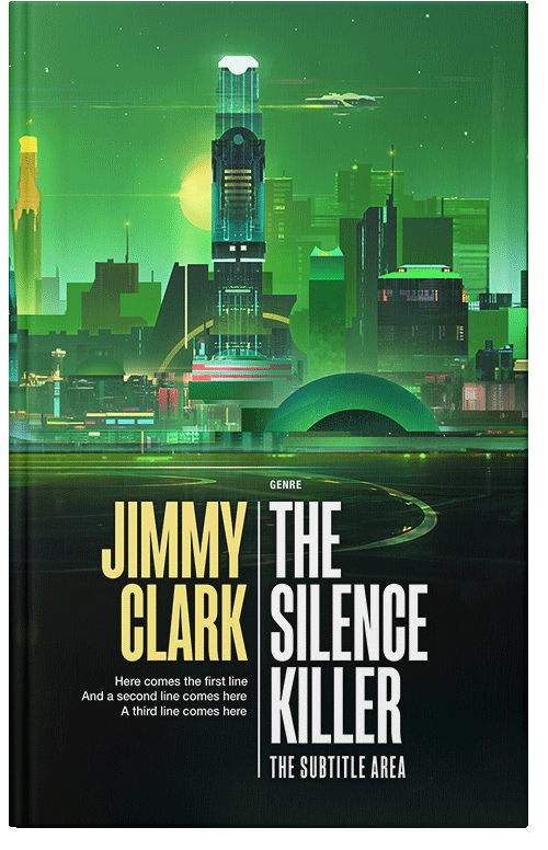 Front view of Green Pea #30572 - Premade Science Fiction Book Cover | BookCoverZone