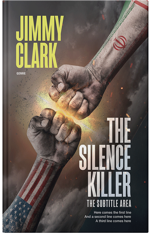 Front view of Premade Mystery & Thriller & Suspense Book Cover - Taupe