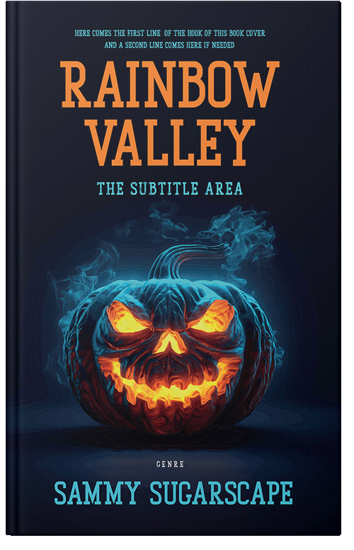 Front view of Premade Horror Book Cover - Ebony