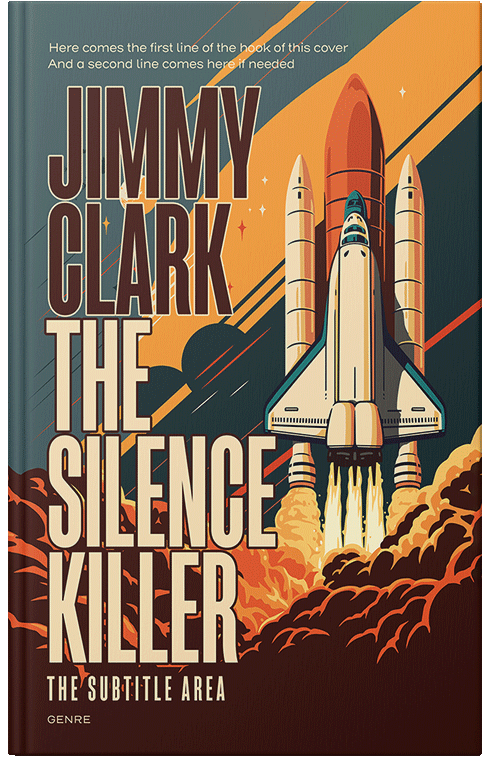 Front view of Premade Science Fiction Book Cover - Woody Brown