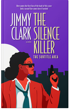 Pre Made Book Cover Purple Heart