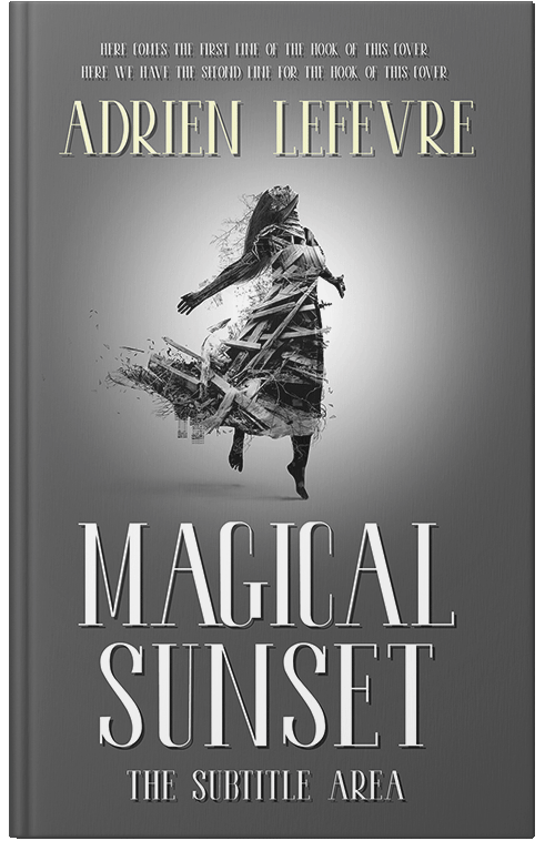 Front view of Premade Mystery & Thriller & Suspense Book Cover - Dove Gray