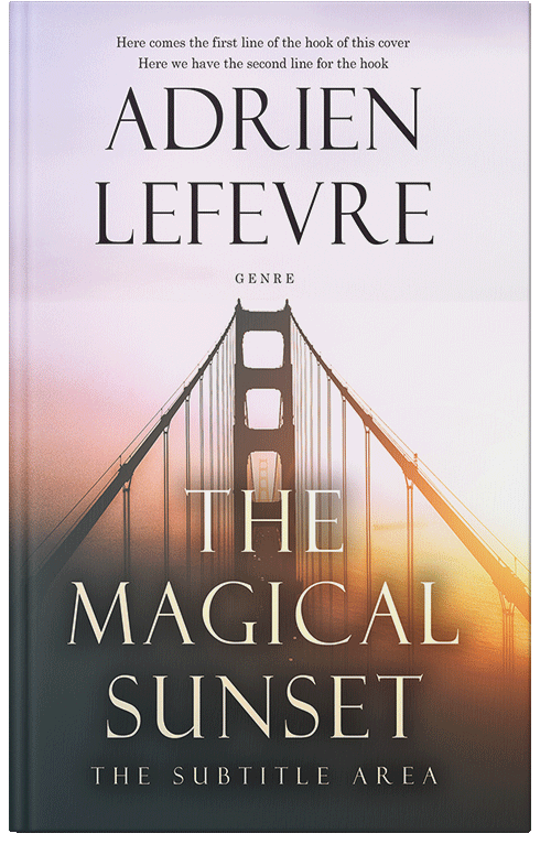 Front view of Premade Mystery & Thriller & Suspense Book Cover - Soft Peach