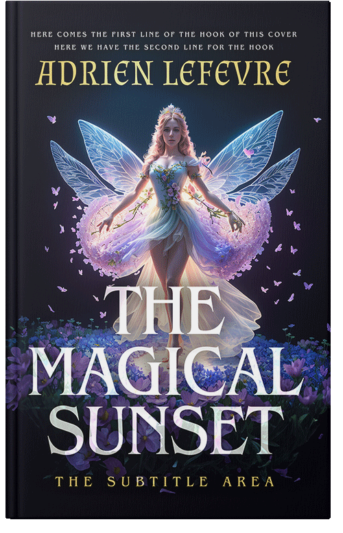 Front view of Pale Slate #30672 - Premade Fantasy Book Cover