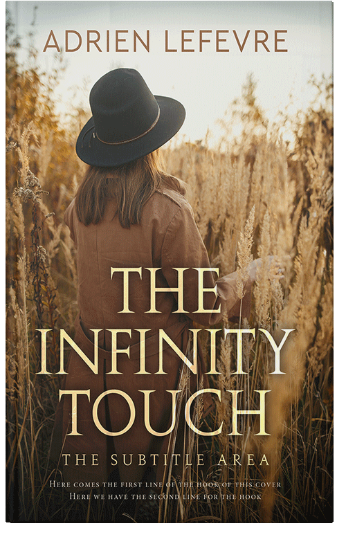 Front view of Premade Western Book Cover - Metallic Bronze