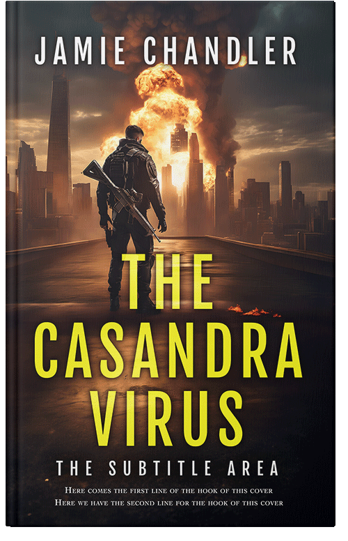 Front view of Cocoa Brown #30783 - Premade Apocalyptica Book Cover