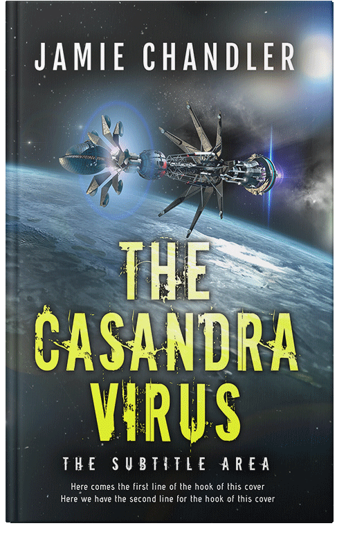 Front view of Outer Space #30790 - Premade Apocalyptica Book Cover