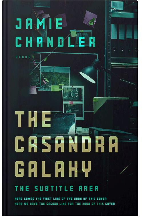 Front view of Ebony #30805 - Premade Mystery & Thriller & Suspense Book Cover