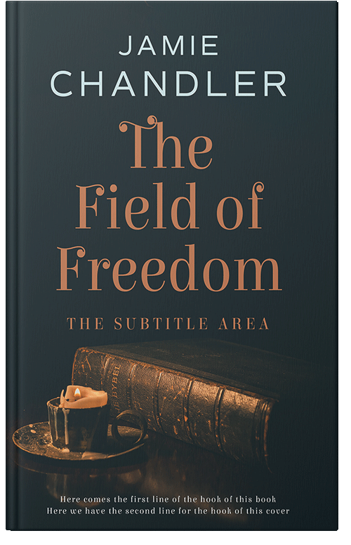 Front view of Premade Religion & Spirituality Book Cover - Outer Space