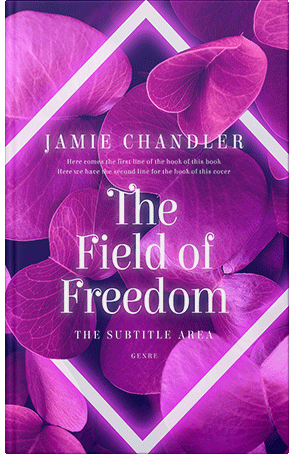 Pre Made Book Cover Medium Red Violet