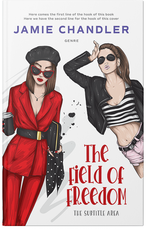 Front view of Premade Chick Lit Book Cover - Mexican Red