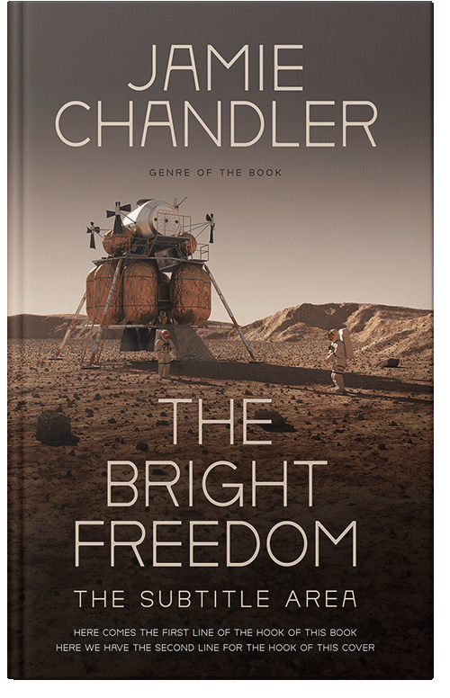 Front view of English Walnut #30951 - Premade Science Fiction Book Cover