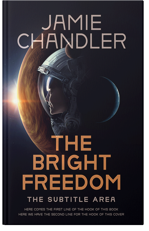 Front view of Antique Brass #30953 - Premade Science Fiction Book Cover