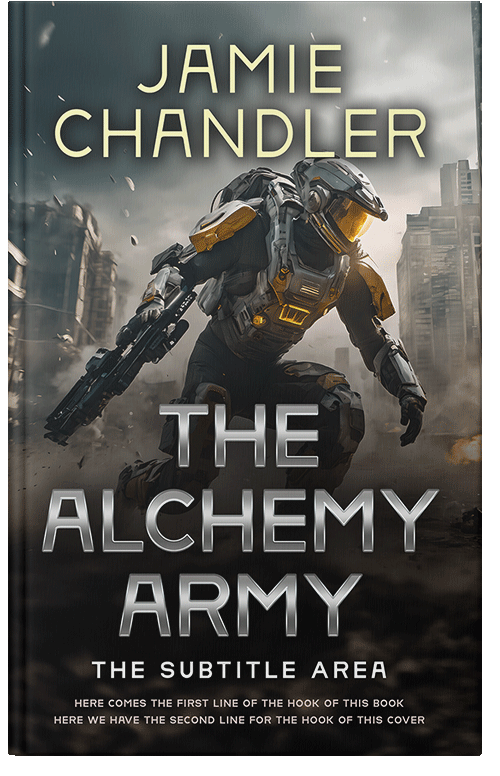 Front view of Premade Science Fiction Book Cover - Heavy Metal