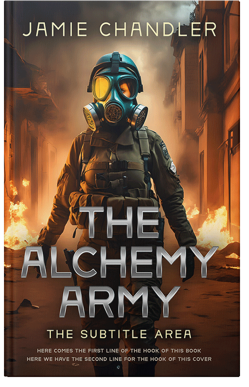 Front view of Black Marlin #30963 - Premade Apocalyptica Book Cover