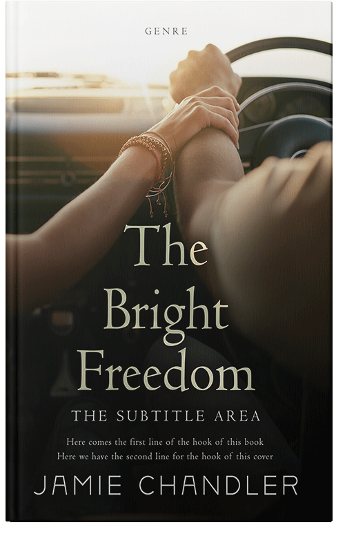 Front view of Premade Romance Book Cover - Oil