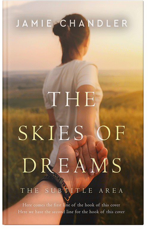 Front view of Premade Romance Book Cover - Tan