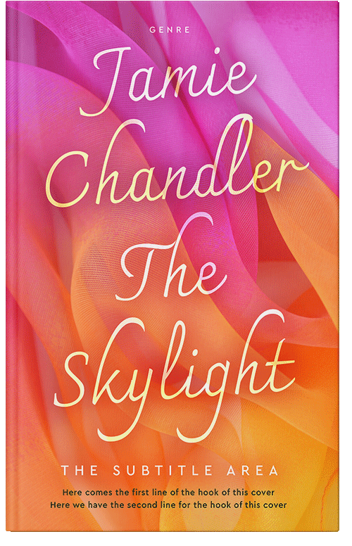 Front view of Burnt Sienna #31003 - Premade Abstract Book Cover