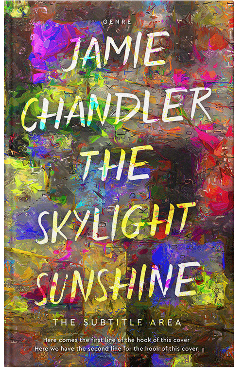 Front view of Tobacco Brown #31008 - Premade Abstract Book Cover