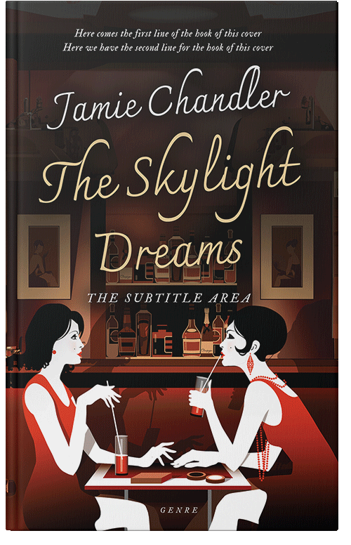 Front view of My Pink #31014 - Premade Literary Fiction Book Cover