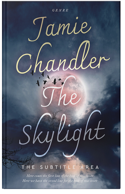 Front view of Cloud Burst #31015 - Premade Horror Book Cover