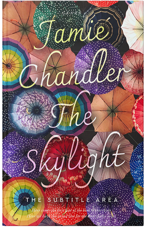 Front view of Premade Chick Lit Book Cover - Copper Rust