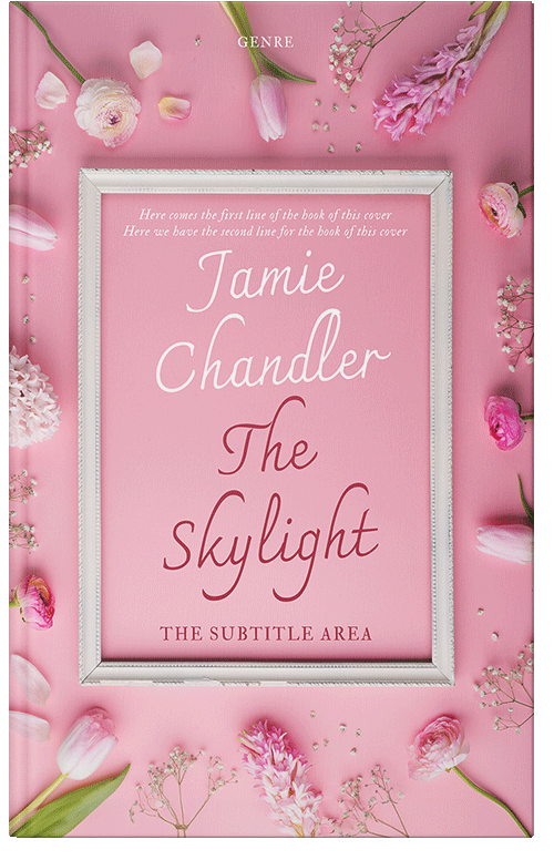 Front view of Premade Poetry Book Cover - Beauty Bush