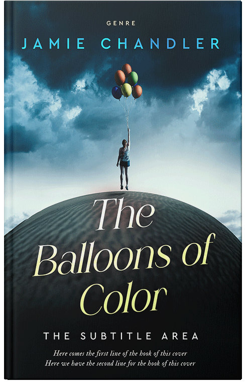 Front view of Premade Surreal Book Cover - Paris White